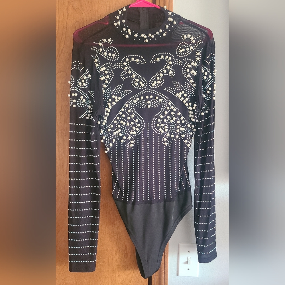 Bedazzled Rhinestone Bodysuit